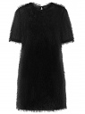 Платье ворсистое прямого силуэта oodji для женщины (черный), 14001191/46105/2900N