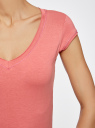 Комплект из двух базовых футболок oodji для женщины (разноцветный), 14711002T2/46157/794BN
