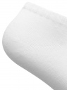 Комплект из трех пар укороченных носков oodji для женщины (белый), 57102433T3/47469/1000N