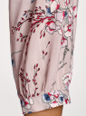 Платье макси на пуговицах oodji для женщины (розовый), 11901148/24681/4A70F