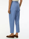 Брюки мом фит из хлопка oodji для Женщины (синий) Брюки мом фит из хлопка oodji для Женщины (синий), 11705024/42841/7000N