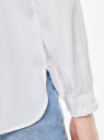 Блузка базовая из вискозы с нагрудными карманами oodji для Женщина (белый), 11411127B/26346/1200N