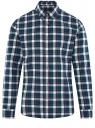 Рубашка хлопковая с длинным рукавом oodji для мужчины (синий), 3L310197M/50176N/7962C