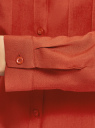 Блузка базовая из вискозы с нагрудными карманами oodji для женщины (красный), 11411127B/26346/4501N