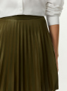 Юбка плиссе из искусственной кожи oodji для Женщины (зеленый) Юбка плиссе из искусственной кожи oodji для Женщины (зеленый), 18H06002/51157/6600N