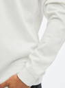 Поло с длинным рукавом из ткани пике oodji для мужчины (белый), 5L501001M-1/50910/1200P