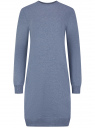 Платье в спортивном стиле базовое oodji для Женщины (синий), 14001199B/46919/7500M