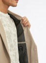 Пиджак классический приталенного силуэта oodji для мужчины (бежевый), 2B420040M-1/18600/3300B