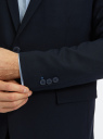 Пиджак приталенный на пуговицах oodji для Мужчина (синий), 2B420032M-1/48331N/7900O