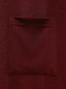 Кардиган без застежки с накладными карманами oodji для женщины (красный), 19208002/45723/4929M