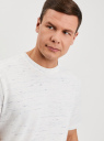 Футболка хлопковая с принтом oodji для Мужчины (белый), 5L641011I-43/47885N/1210M