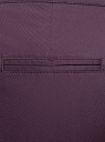 Брюки-чиносы с ремнем oodji для женщины (фиолетовый), 11706190-5B/32887/8801N
