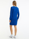 Платье в спортивном стиле базовое oodji для женщины (синий), 14001199B/46919/7500N
