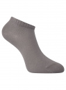 Комплект укороченных носков (10 пар) oodji для женщины (серый), 57102433T10/47469/2501M