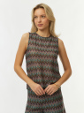 Топ из ажурной ткани oodji для Женщины (разноцветный) Топ из ажурной ткани oodji для Женщины (разноцветный), 15F15003/51219/8070E
