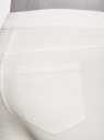 Джинсы-легинсы на эластичном поясе oodji для женщины (белый), 12104043-7B/46261/1200N