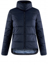 Куртка стеганая с высоким воротником oodji для Женщины (синий), 10204045/45810/7900N