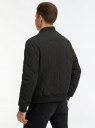 Куртка-бомбер стеганая oodji для мужчины (черный), 1L121011M-1/50186/2900N