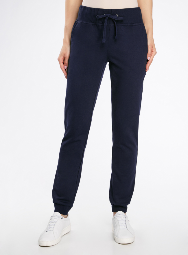 Комплект трикотажных брюк (2 пары) oodji для женщины (синий), 16700030-15T2/46173/7900N