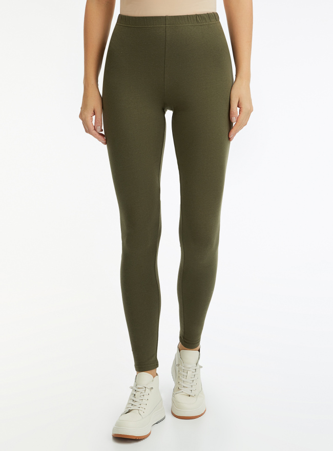 Легинсы базовые oodji для Женщины (зеленый) Легинсы базовые oodji для Женщины (зеленый), 18700028-7B/46159/6601N