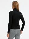 Водолазка приталенная в рубчик oodji для Женщины (черный) Водолазка приталенная в рубчик oodji для Женщины (черный), 15E11042/46412/2900N