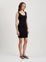 Платье-майка из хлопка oodji для Женщины (черный), 24015004/52424/2900N