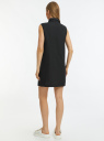 Платье прямое с воротником oodji для Женщины (черный), 12C11006/16009/2900N