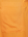 Топ вискозный с нагрудным карманом oodji для женщины (оранжевый), 11411108B/45470/5500N