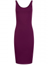 Платье-майка трикотажное oodji для Женщины (фиолетовый), 14015007-8B/46944/8300N