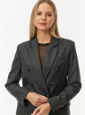 Жакет двубортный oodji для Женщины (серый) Жакет двубортный oodji для Женщины (серый), 11202084/49614/2500M