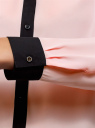 Блузка базовая из струящейся ткани oodji для женщины (розовый), 11400368-7B/43414/4029B