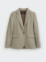 Жакет прямой из фактурной ткани oodji для Женщины (бежевый) Жакет прямой из фактурной ткани oodji для Женщины (бежевый), 21202105/52878/3300M