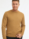 Джемпер фактурной вязки oodji для мужчины (коричневый), 4L107151M/51496/3710M