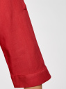 Блузка вискозная с регулировкой длины рукава oodji для женщины (красный), 11403225-3B/26346/4500N