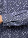 Рубашка джинсовая принтованная oodji для женщины (синий), 16A09003-3/47735/7512G