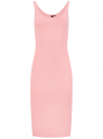 Платье-майка трикотажное oodji для женщины (розовый), 14015007-2B/47420/4101N