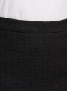 Юбка мини с разрезом oodji для Женщины (черный), 11601211/51137/2900N