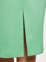 Юбка прямого силуэта базовая oodji для женщины (зеленый), 21608006-4B/42307/6500N