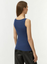 Майка базовая oodji для Женщины (синий) Майка базовая oodji для Женщины (синий), 24315001B/46147/7800N