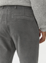Брюки из микровельвета oodji для Мужчины (серый) Брюки из микровельвета oodji для Мужчины (серый), 2L160006M/51150/2500N