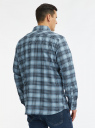 Рубашка фланелевая с длинным рукавом oodji для Мужчины (синий), 3L330006M/50704N/7570C