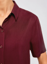 Блузка вискозная с короткими рукавами oodji для Женщины (красный), 11411137B/14897/4900N