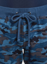 Брюки трикотажные в стиле милитари oodji для женщины (синий), 167010420B/46151/7579O