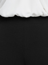 Брюки широкие с высокой посадкой oodji для женщины (черный), 18600061-1/49476/2900X