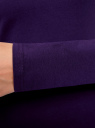 Платье трикотажное облегающего силуэта oodji для женщины (фиолетовый), 14001183B/46148/8800N