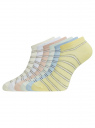 Комплект укороченных носков (6 пар) oodji для Женщины (разноцветный), 57102433T6/47469/140