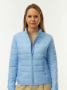 Куртка стеганая на молнии oodji для Женщины (синий), 18303013-2/50223/7000N