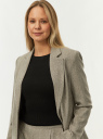 Жакет прямой из фактурной ткани oodji для Женщины (бежевый) Жакет прямой из фактурной ткани oodji для Женщины (бежевый), 21202105/52878/3300M