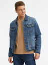 Куртка джинсовая с нагрудными карманами oodji для Мужчины (синий), 6L300007M-3/50815/7500W