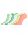 Комплект укороченных носков (6 пар) oodji для Женщины (разноцветный) Комплект укороченных носков (6 пар) oodji для Женщины (разноцветный), 57102433T6/47469/128